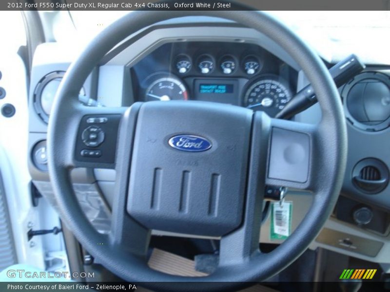 Oxford White / Steel 2012 Ford F550 Super Duty XL Regular Cab 4x4 Chassis