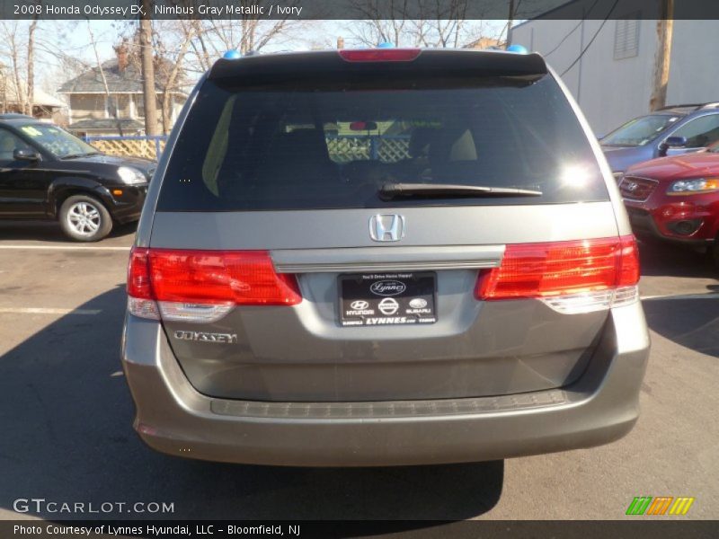 Nimbus Gray Metallic / Ivory 2008 Honda Odyssey EX