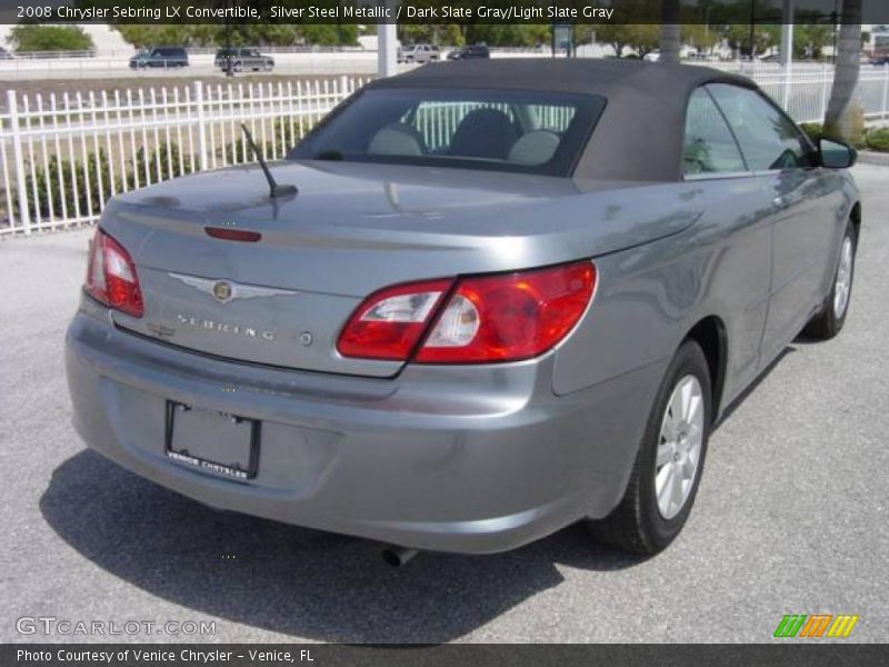 Silver Steel Metallic / Dark Slate Gray/Light Slate Gray 2008 Chrysler Sebring LX Convertible
