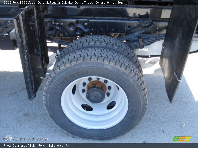 Oxford White / Steel 2012 Ford F550 Super Duty XL Regular Cab 4x4 Dump Truck