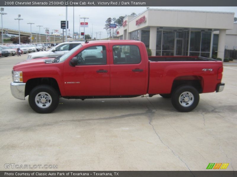 Victory Red / Dark Titanium 2008 Chevrolet Silverado 2500HD LS Crew Cab 4x4