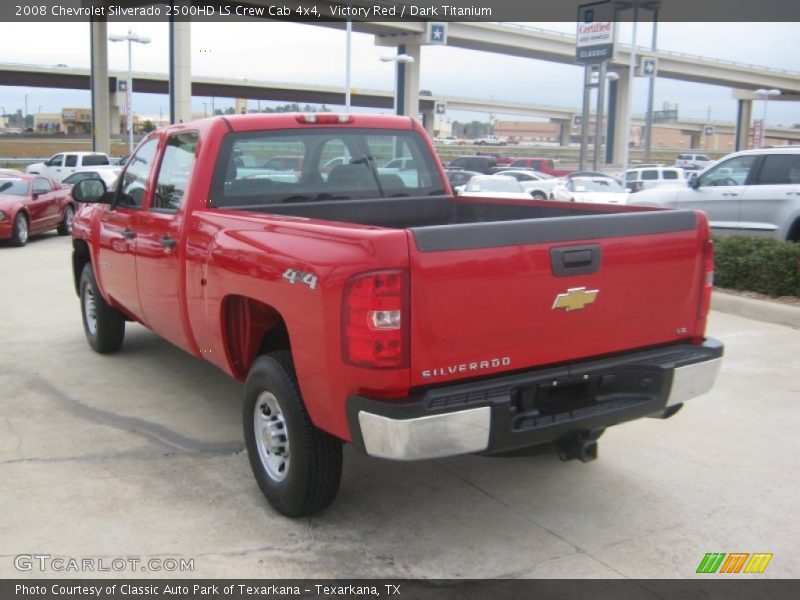 Victory Red / Dark Titanium 2008 Chevrolet Silverado 2500HD LS Crew Cab 4x4