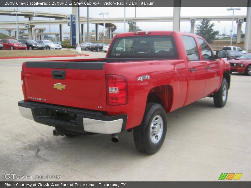 Victory Red / Dark Titanium 2008 Chevrolet Silverado 2500HD LS Crew Cab 4x4