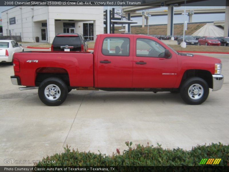 Victory Red / Dark Titanium 2008 Chevrolet Silverado 2500HD LS Crew Cab 4x4