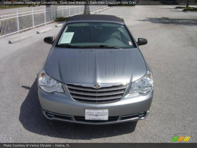Silver Steel Metallic / Dark Slate Gray/Light Slate Gray 2008 Chrysler Sebring LX Convertible