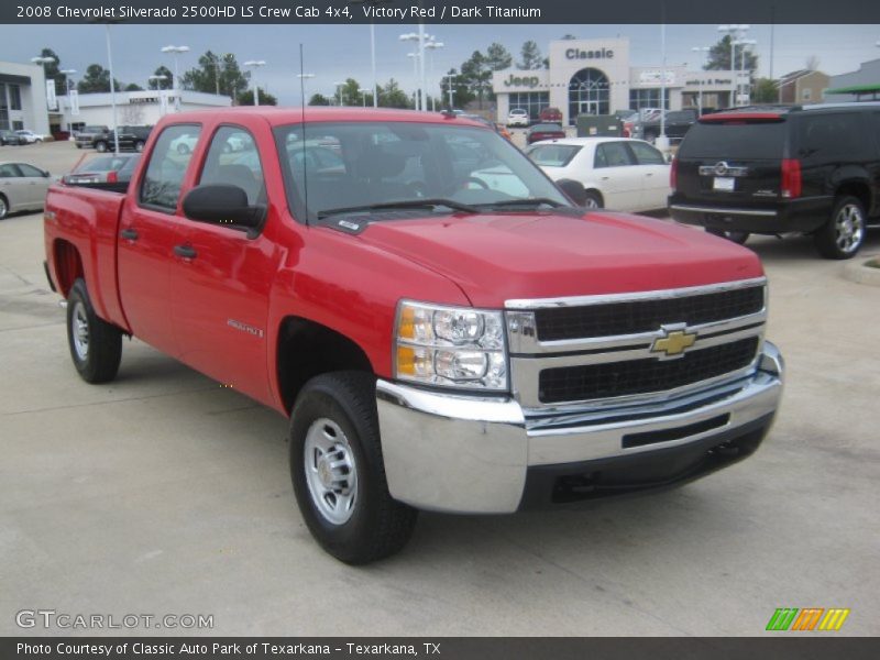 Victory Red / Dark Titanium 2008 Chevrolet Silverado 2500HD LS Crew Cab 4x4