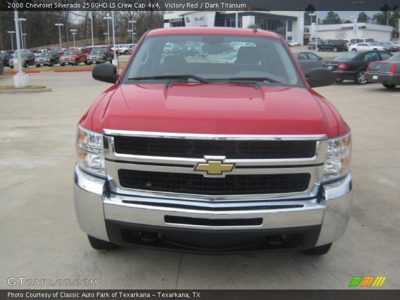 Victory Red / Dark Titanium 2008 Chevrolet Silverado 2500HD LS Crew Cab 4x4