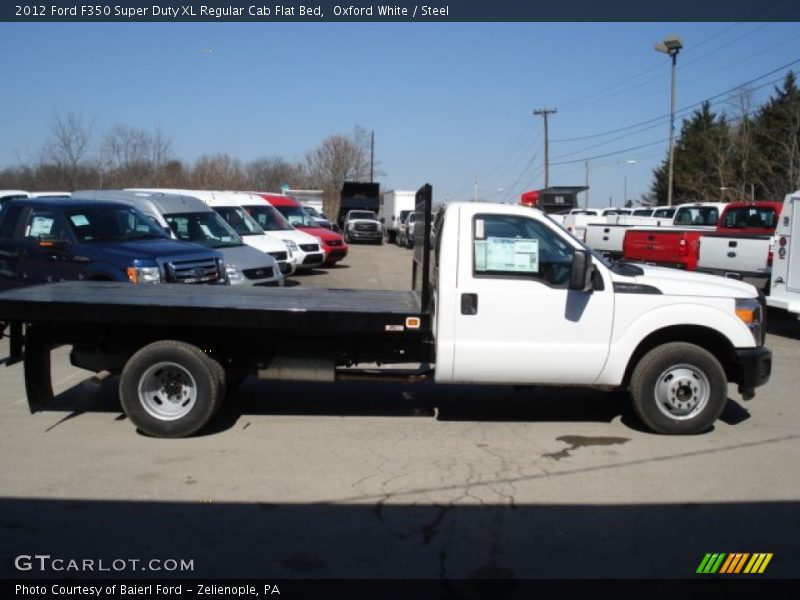 Oxford White / Steel 2012 Ford F350 Super Duty XL Regular Cab Flat Bed