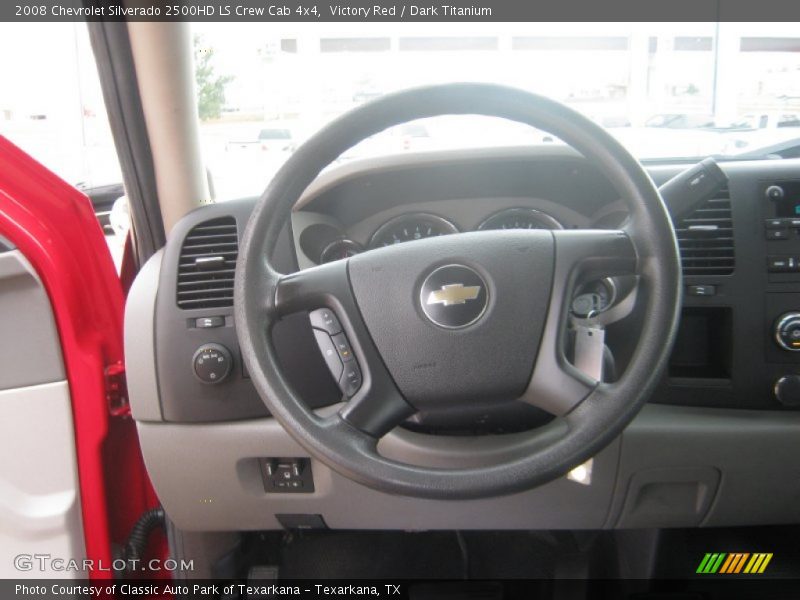 Victory Red / Dark Titanium 2008 Chevrolet Silverado 2500HD LS Crew Cab 4x4