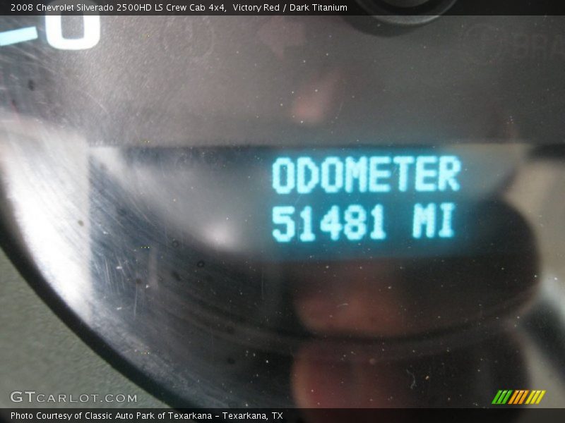 Victory Red / Dark Titanium 2008 Chevrolet Silverado 2500HD LS Crew Cab 4x4