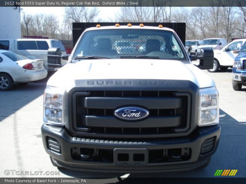 Oxford White / Steel 2012 Ford F350 Super Duty XL Regular Cab Flat Bed