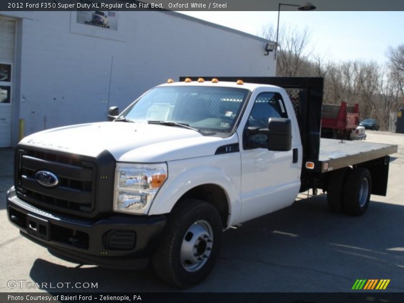 Oxford White / Steel 2012 Ford F350 Super Duty XL Regular Cab Flat Bed