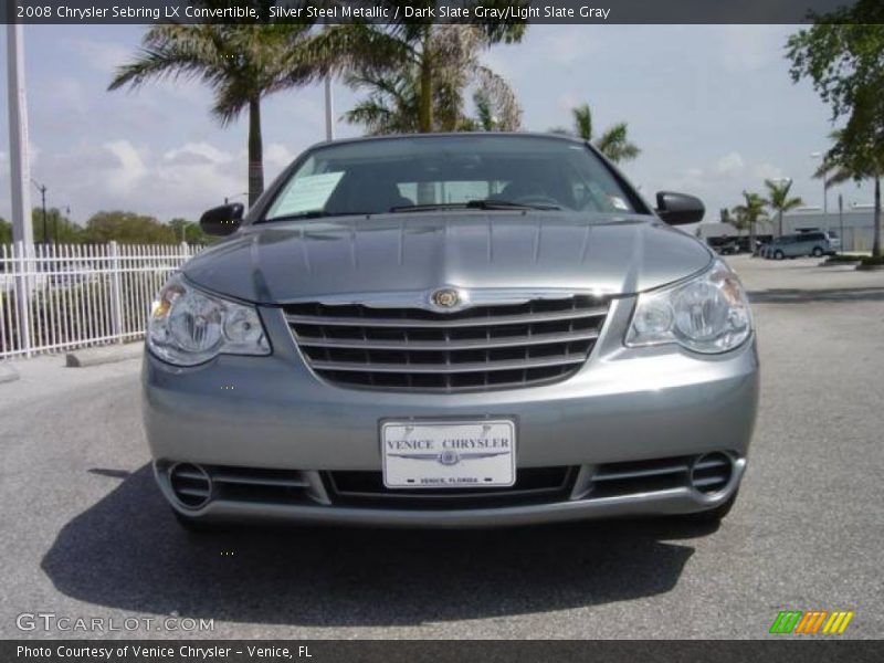Silver Steel Metallic / Dark Slate Gray/Light Slate Gray 2008 Chrysler Sebring LX Convertible