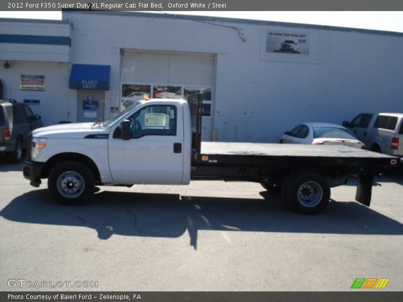 Oxford White / Steel 2012 Ford F350 Super Duty XL Regular Cab Flat Bed