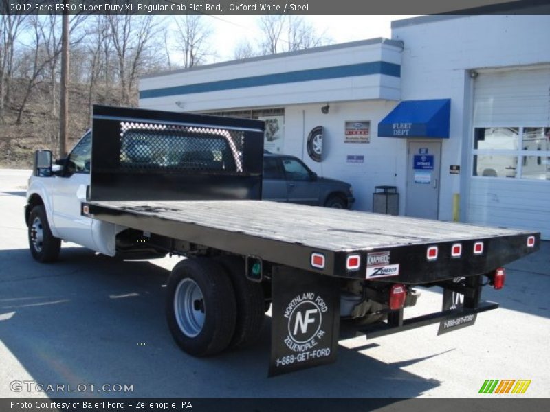 Oxford White / Steel 2012 Ford F350 Super Duty XL Regular Cab Flat Bed