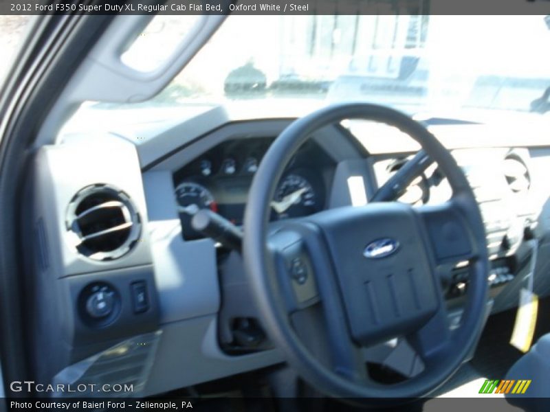 Oxford White / Steel 2012 Ford F350 Super Duty XL Regular Cab Flat Bed