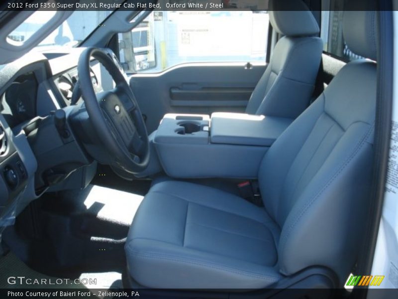 Oxford White / Steel 2012 Ford F350 Super Duty XL Regular Cab Flat Bed