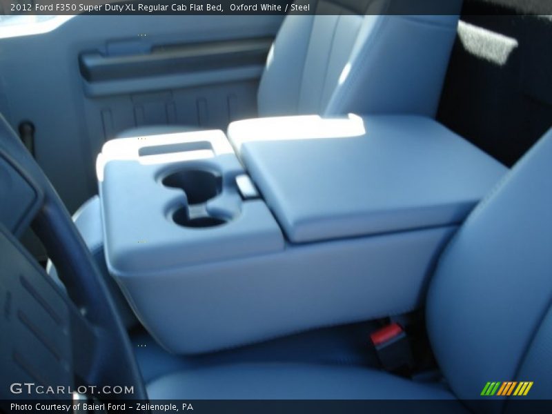 Oxford White / Steel 2012 Ford F350 Super Duty XL Regular Cab Flat Bed
