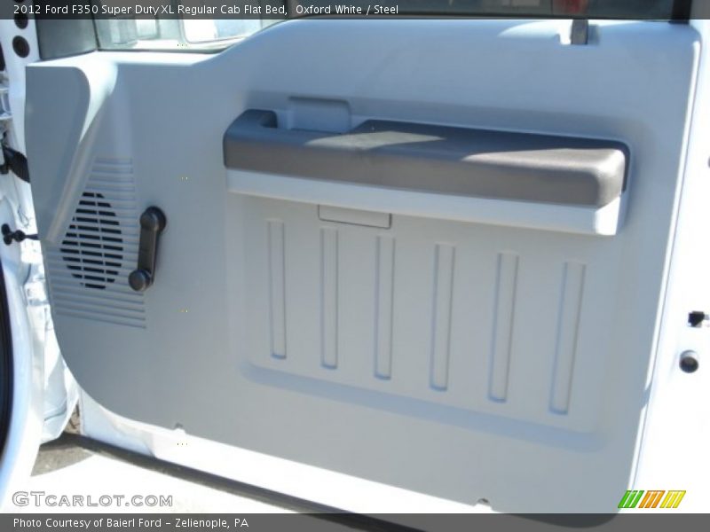 Oxford White / Steel 2012 Ford F350 Super Duty XL Regular Cab Flat Bed