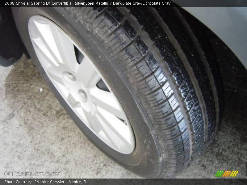 Silver Steel Metallic / Dark Slate Gray/Light Slate Gray 2008 Chrysler Sebring LX Convertible