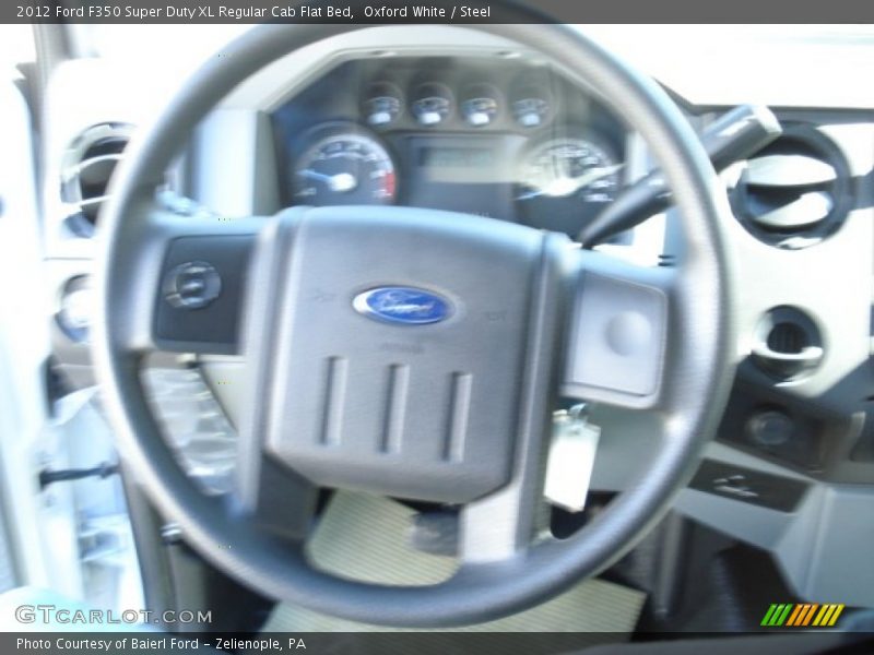 Oxford White / Steel 2012 Ford F350 Super Duty XL Regular Cab Flat Bed