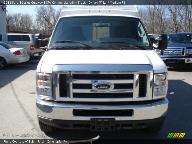 Oxford White / Medium Flint 2012 Ford E Series Cutaway E350 Commercial Utility Truck