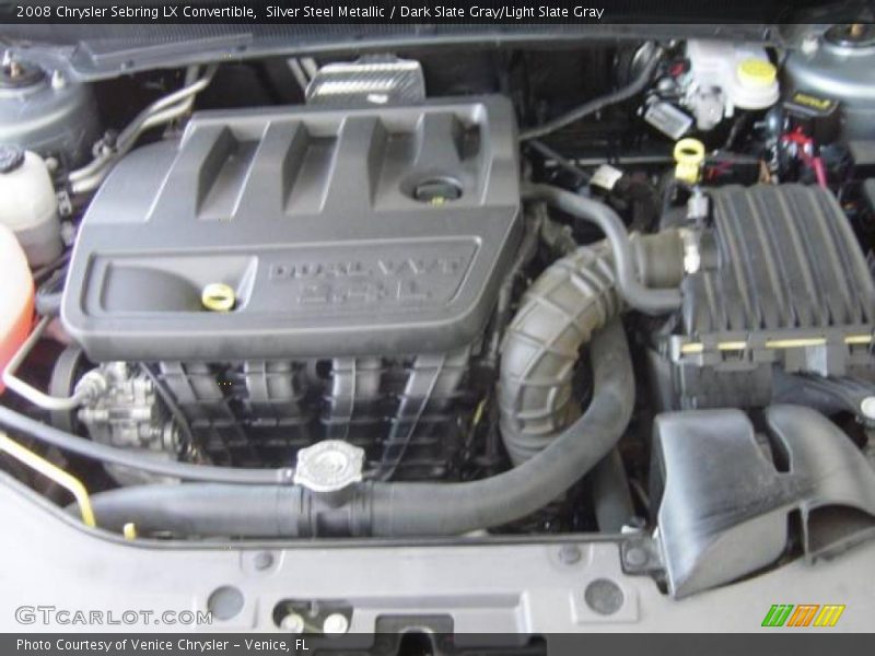 Silver Steel Metallic / Dark Slate Gray/Light Slate Gray 2008 Chrysler Sebring LX Convertible