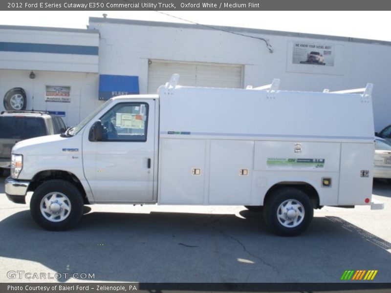 Oxford White / Medium Flint 2012 Ford E Series Cutaway E350 Commercial Utility Truck