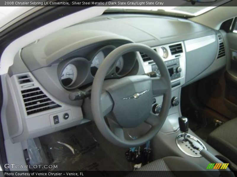 Silver Steel Metallic / Dark Slate Gray/Light Slate Gray 2008 Chrysler Sebring LX Convertible