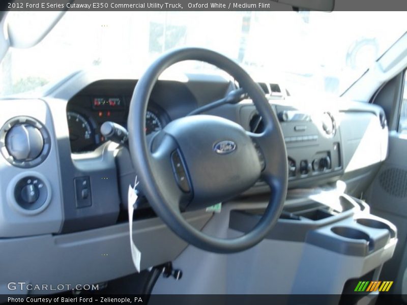 Oxford White / Medium Flint 2012 Ford E Series Cutaway E350 Commercial Utility Truck