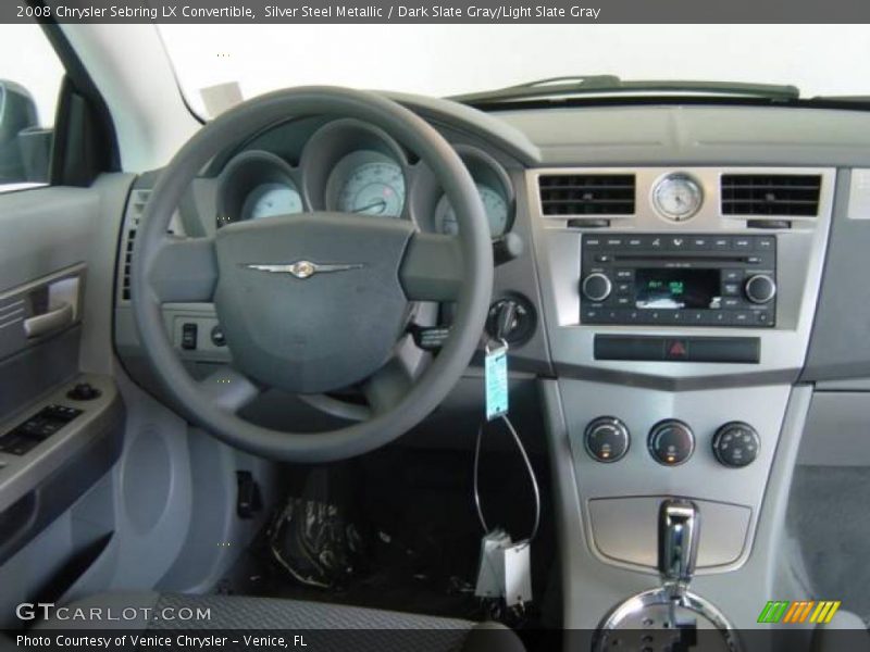 Silver Steel Metallic / Dark Slate Gray/Light Slate Gray 2008 Chrysler Sebring LX Convertible