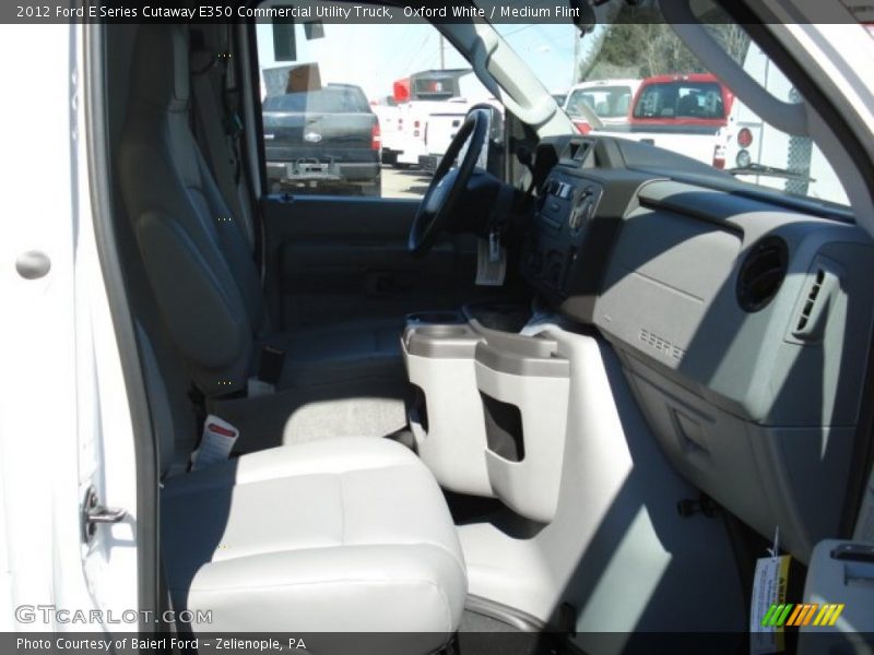Oxford White / Medium Flint 2012 Ford E Series Cutaway E350 Commercial Utility Truck
