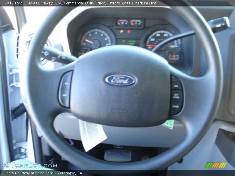 Oxford White / Medium Flint 2012 Ford E Series Cutaway E350 Commercial Utility Truck