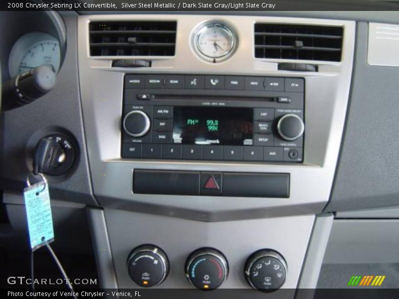 Silver Steel Metallic / Dark Slate Gray/Light Slate Gray 2008 Chrysler Sebring LX Convertible
