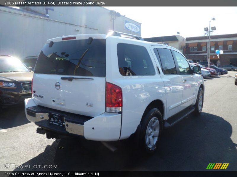 Blizzard White / Sand Beige 2006 Nissan Armada LE 4x4