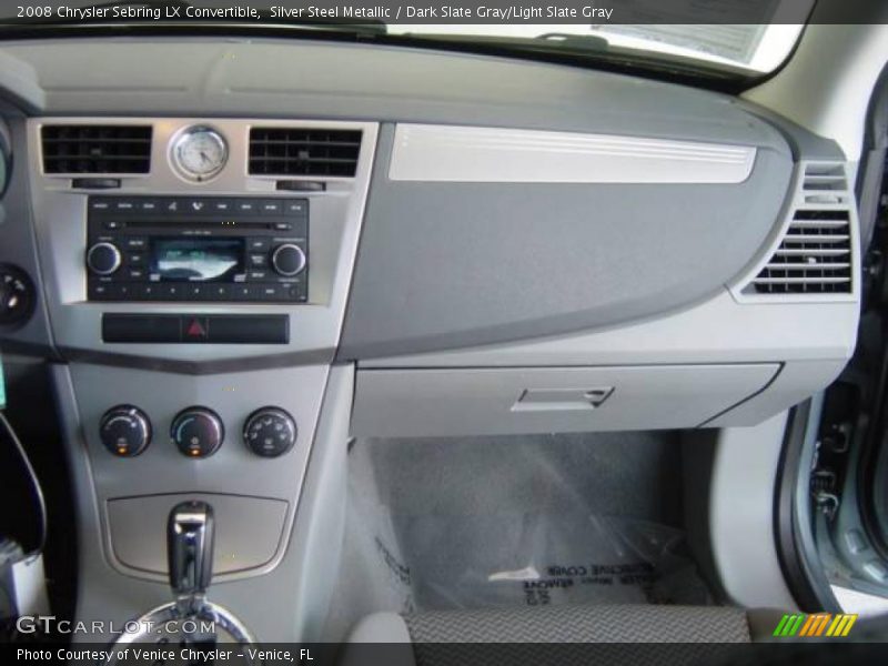 Silver Steel Metallic / Dark Slate Gray/Light Slate Gray 2008 Chrysler Sebring LX Convertible
