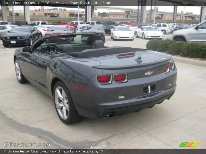 Cyber Gray Metallic / Beige 2011 Chevrolet Camaro LT/RS Convertible