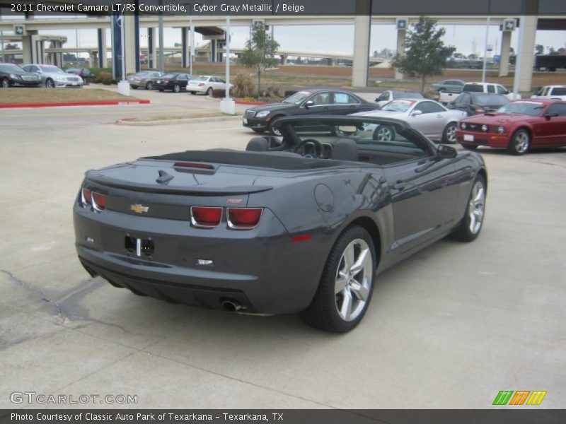 Cyber Gray Metallic / Beige 2011 Chevrolet Camaro LT/RS Convertible