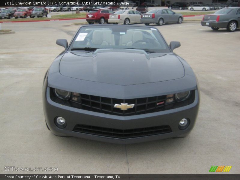 Cyber Gray Metallic / Beige 2011 Chevrolet Camaro LT/RS Convertible