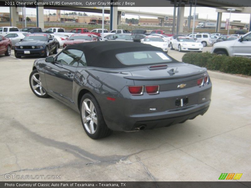 Cyber Gray Metallic / Beige 2011 Chevrolet Camaro LT/RS Convertible