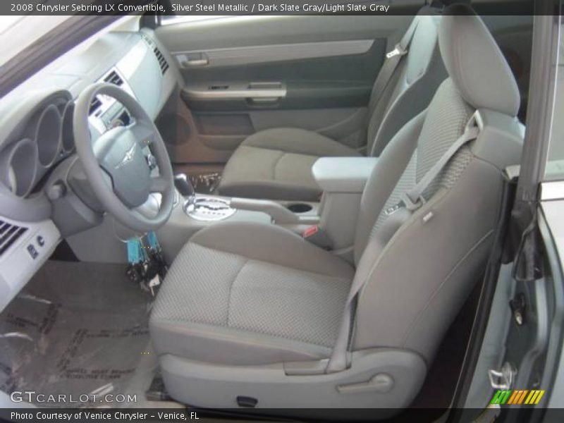 Silver Steel Metallic / Dark Slate Gray/Light Slate Gray 2008 Chrysler Sebring LX Convertible