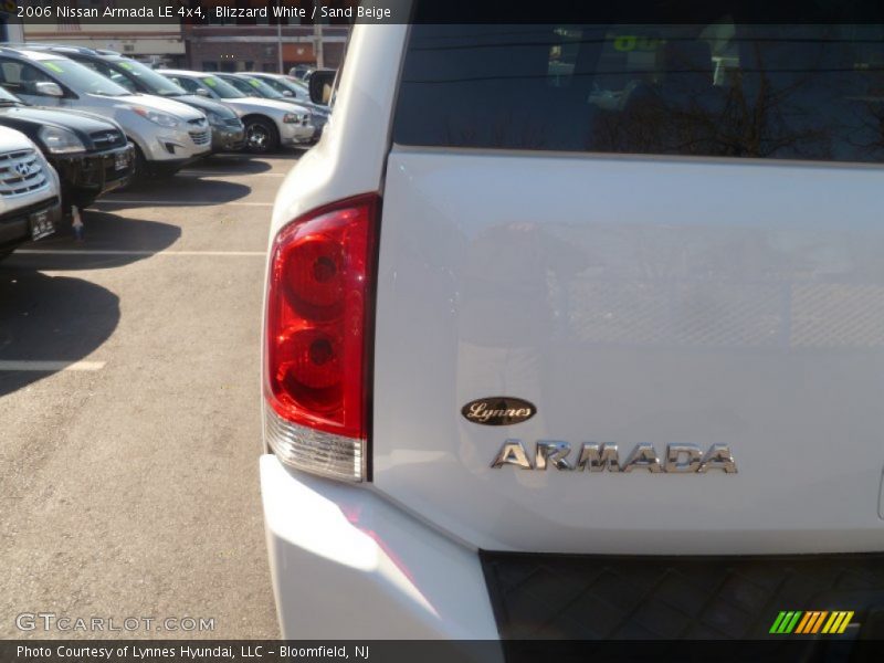 Blizzard White / Sand Beige 2006 Nissan Armada LE 4x4