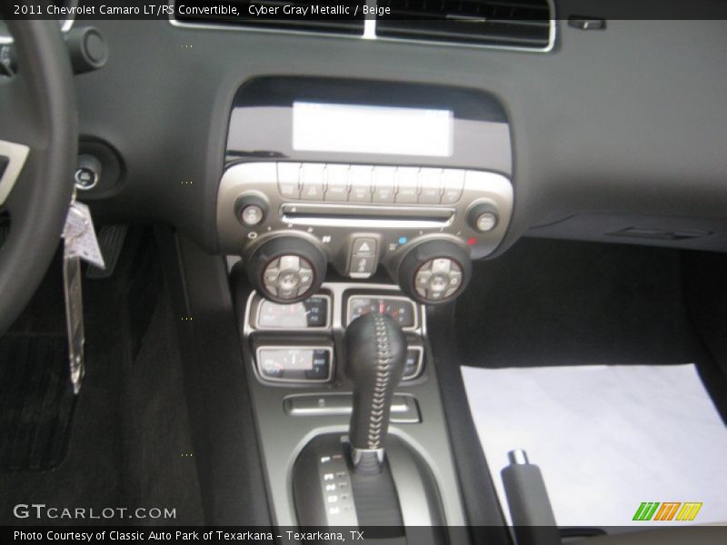 Cyber Gray Metallic / Beige 2011 Chevrolet Camaro LT/RS Convertible