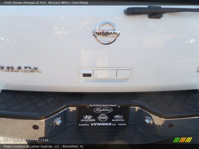 Blizzard White / Sand Beige 2006 Nissan Armada LE 4x4
