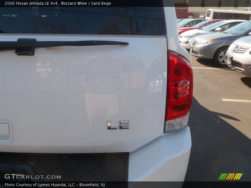 Blizzard White / Sand Beige 2006 Nissan Armada LE 4x4
