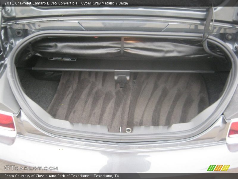 Cyber Gray Metallic / Beige 2011 Chevrolet Camaro LT/RS Convertible