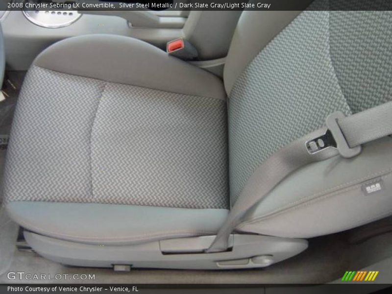 Silver Steel Metallic / Dark Slate Gray/Light Slate Gray 2008 Chrysler Sebring LX Convertible