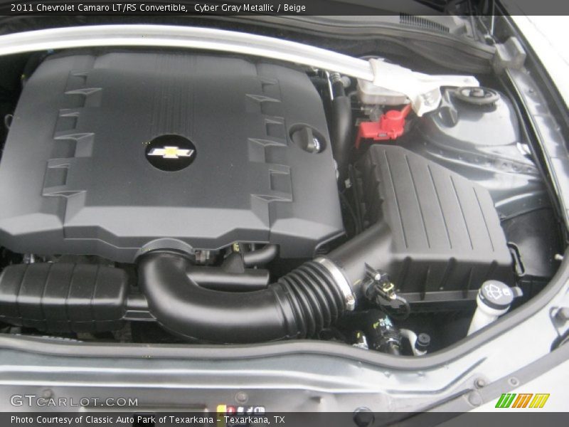 Cyber Gray Metallic / Beige 2011 Chevrolet Camaro LT/RS Convertible