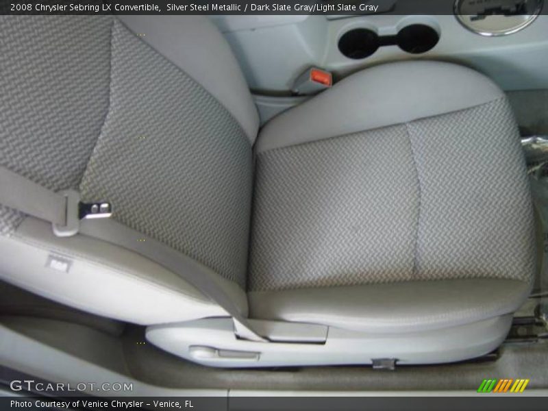 Silver Steel Metallic / Dark Slate Gray/Light Slate Gray 2008 Chrysler Sebring LX Convertible