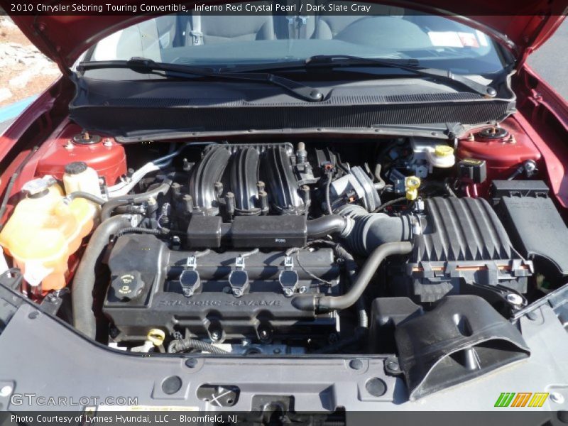 Inferno Red Crystal Pearl / Dark Slate Gray 2010 Chrysler Sebring Touring Convertible